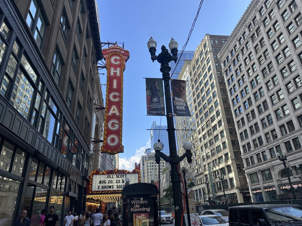Downtown Chicago visto durante viagem pela cidade.